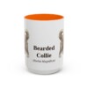 15oz-bearded-collie-mug-latin-orange 15oz Bearded Collie Latin Mug, Orange, front view