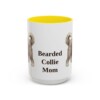 15oz-bearded-collie-mug-mom-yellow 15oz Bearded Collie Dog Mom Mug, Yellow, front view