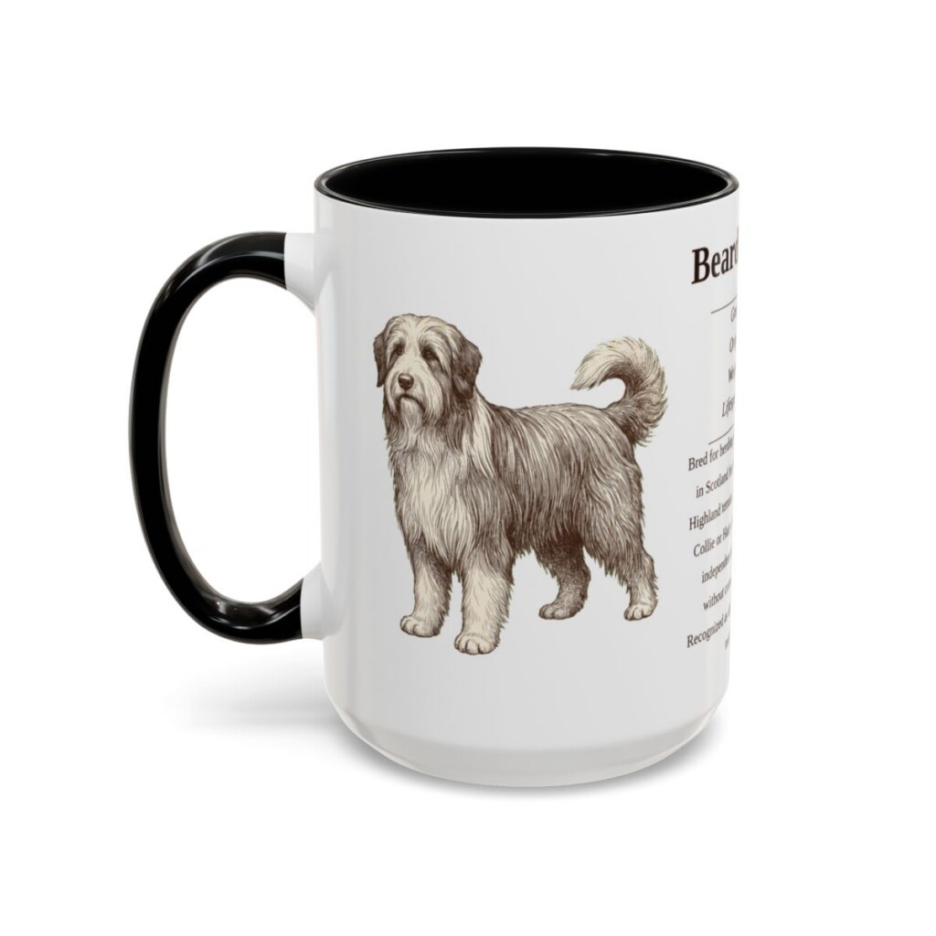 15oz-bearded-collie-mug-writeup-black-left 15oz Bearded Collie Mug, Black, left side view
