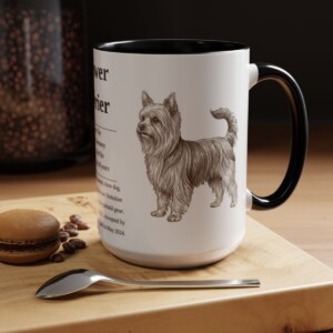 15oz Biewer Terrier Mug, Black, lifestyle photo
