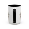 15oz Black Russian Terrier Dog Dad Mug, Black, back view