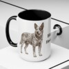 15oz Blue Heeler Mug, Black, lifestyle photo