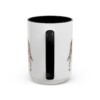 15oz Blue Heeler Dog Dad Mug, Black, back view