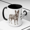 15oz Blue Heeler Dog Dad Mug, Black, lifestyle photo