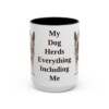 15oz Funny Blue Heeler Mug, Black, front view