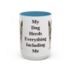15oz Funny Blue Heeler Mug, Light Blue, front view