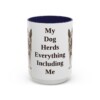 15oz Funny Blue Heeler Mug, Navy, front view