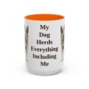 15oz Funny Blue Heeler Mug, Orange, front view