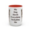 15oz Funny Blue Heeler Mug, Red, front view