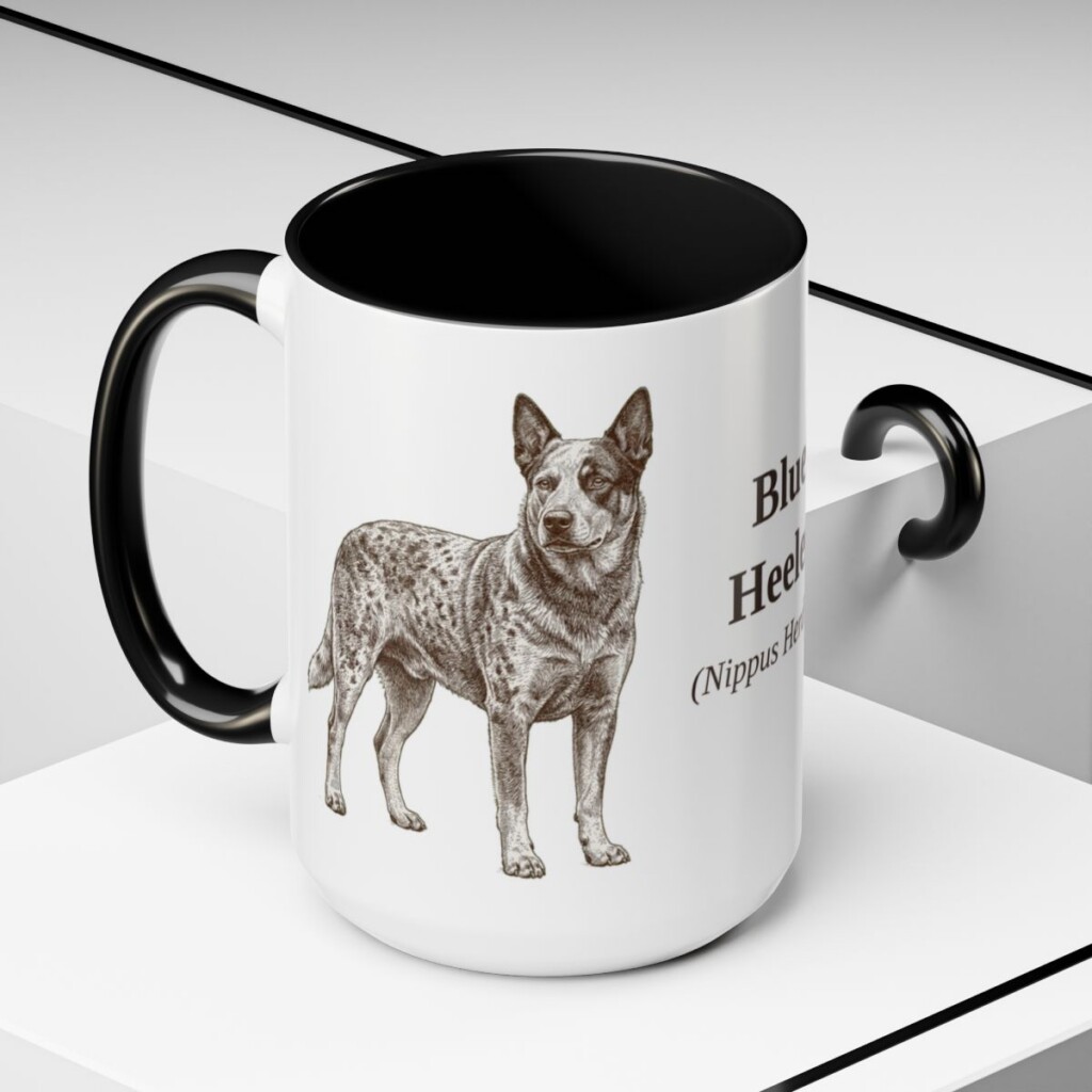 15oz-blue-heeler-mug-latin-black-context-2 15oz Blue Heeler Latin Mug, Black, lifestyle photo