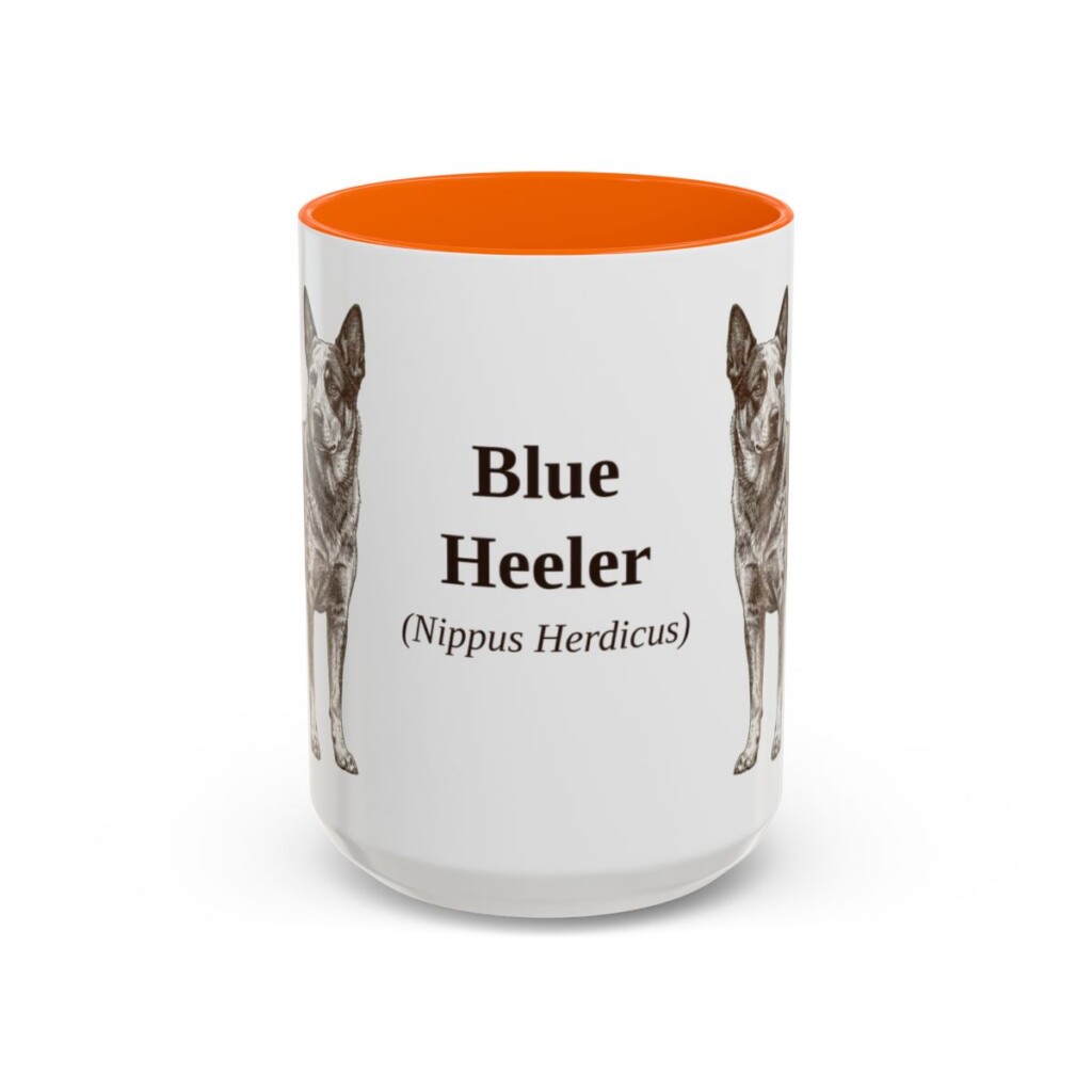15oz-blue-heeler-mug-latin-orange 15oz Blue Heeler Latin Mug, Orange, front view