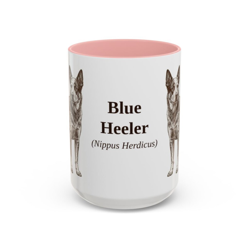15oz-blue-heeler-mug-latin-pink 15oz Blue Heeler Latin Mug, Pink, front view