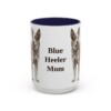 15oz-blue-heeler-mug-mom-navy 15oz Blue Heeler Dog Mom Mug, Navy, front view