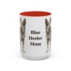 15oz-blue-heeler-mug-mom-red 15oz Blue Heeler Dog Mom Mug, Red, front view