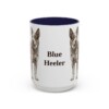 15oz Blue Heeler Mug, Navy, front view