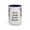 15oz-blue-lacy-mug-humor-navy 15oz Funny Blue Lacy Mug, Navy, front view