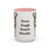 15oz-blue-lacy-mug-humor-pink 15oz Funny Blue Lacy Mug, Pink, front view