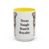15oz-blue-lacy-mug-humor-yellow 15oz Funny Blue Lacy Mug, Yellow, front view