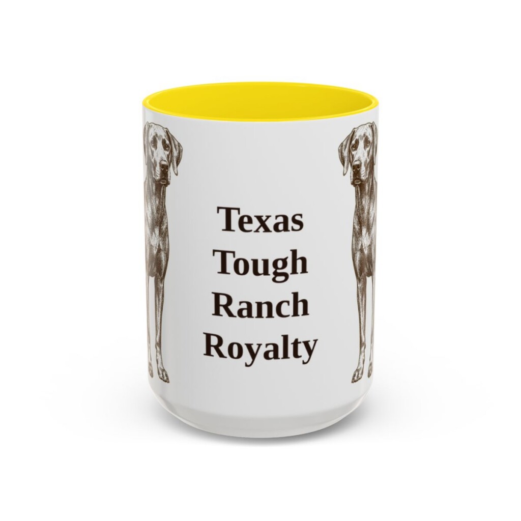 15oz-blue-lacy-mug-humor-yellow 15oz Funny Blue Lacy Mug, Yellow, front view