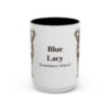15oz-blue-lacy-mug-latin-black-front 15oz Blue Lacy Latin Mug, Black, front view