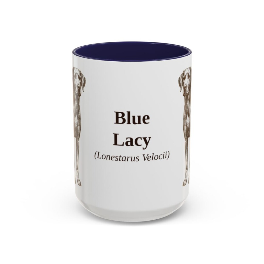 15oz-blue-lacy-mug-latin-navy 15oz Blue Lacy Latin Mug, Navy, front view