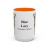 15oz-blue-lacy-mug-latin-orange 15oz Blue Lacy Latin Mug, Orange, front view
