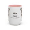 15oz-blue-lacy-mug-latin-pink 15oz Blue Lacy Latin Mug, Pink, front view