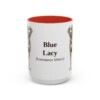 15oz-blue-lacy-mug-latin-red 15oz Blue Lacy Latin Mug, Red, front view