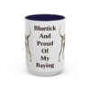 15oz-bluetick-coonhound-mug-humor-navy 15oz Funny Bluetick Coonhound Mug, Navy, front view