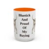 15oz-bluetick-coonhound-mug-humor-orange 15oz Funny Bluetick Coonhound Mug, Orange, front view