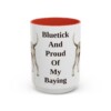 15oz-bluetick-coonhound-mug-humor-red 15oz Funny Bluetick Coonhound Mug, Red, front view