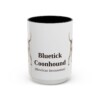 15oz-bluetick-coonhound-mug-latin-black-front-1 15oz Bluetick Coonhound Latin Mug, Black, front view