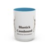 15oz-bluetick-coonhound-mug-latin-light-blue-1 15oz Bluetick Coonhound Latin Mug, Light Blue, front view