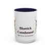 15oz-bluetick-coonhound-mug-latin-navy-1 15oz Bluetick Coonhound Latin Mug, Navy, front view