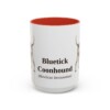 15oz-bluetick-coonhound-mug-latin-red-1 15oz Bluetick Coonhound Latin Mug, Red, front view