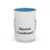 15oz Bluetick Coonhound Mug, Light Blue, front view