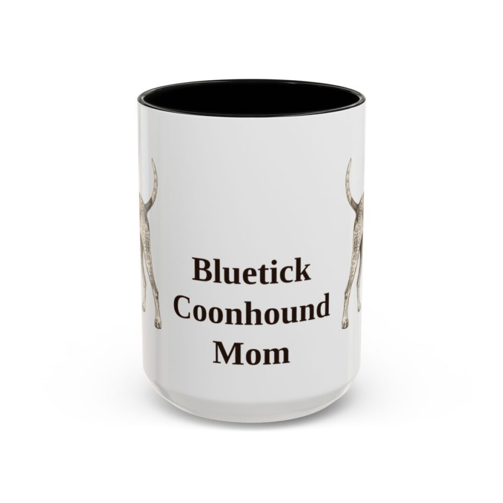 15oz bluetick coonhound mug, Black