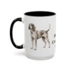 15oz bluetick coonhound mug, Black