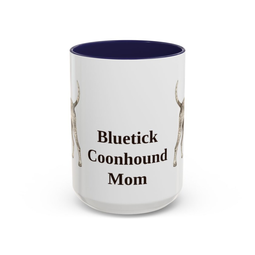 15oz bluetick coonhound mug, Navy
