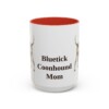 15oz bluetick coonhound mug, Red