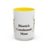 15oz bluetick coonhound mug, Yellow