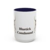 15oz Bluetick Coonhound Mug, Navy, front view
