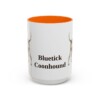 15oz Bluetick Coonhound Mug, Orange, front view