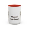 15oz Bluetick Coonhound Mug, Red, front view