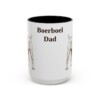 15oz Boerboel Dog Dad Mug, Black, front view