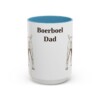 15oz Boerboel Dog Dad Mug, Light Blue, front view