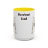 15oz Boerboel Dog Dad Mug, Yellow, front view