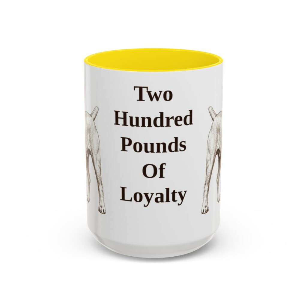 15oz-boerboel-mug-humor-yellow 15oz Funny Boerboel Mug, Yellow, front view