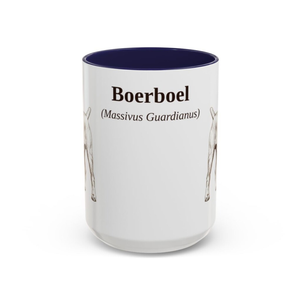 15oz-boerboel-mug-latin-navy 15oz Boerboel Latin Mug, Navy, front view