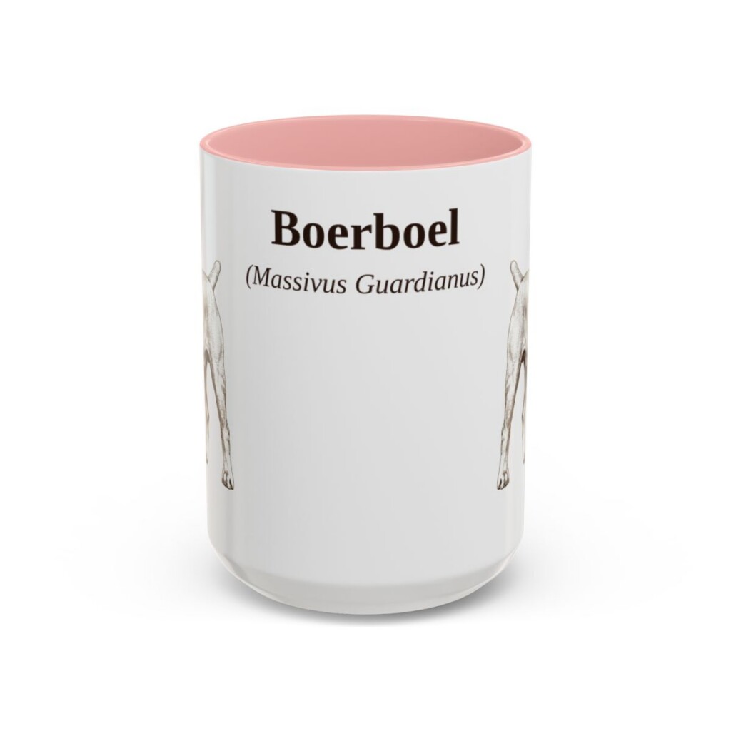 15oz-boerboel-mug-latin-pink 15oz Boerboel Latin Mug, Pink, front view